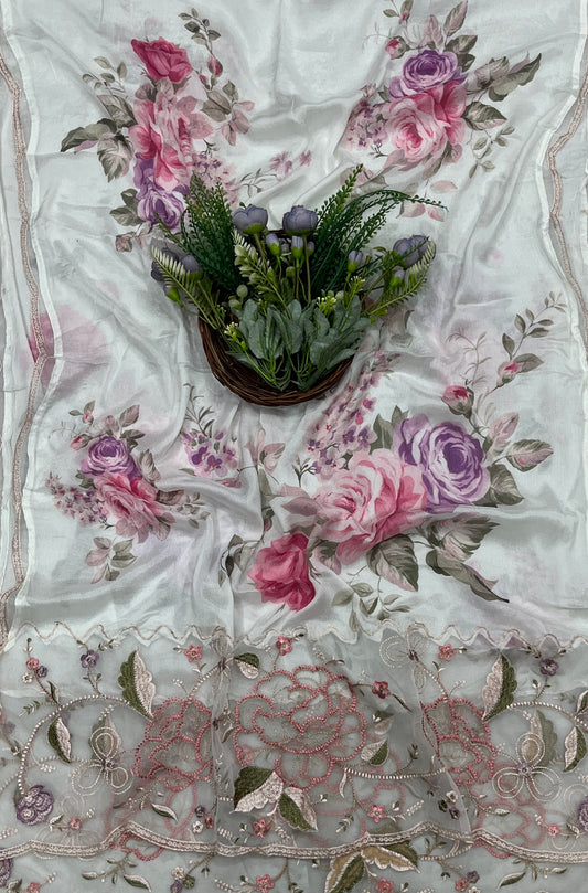 692A Cotton Cream Suit Fabric / CKC Cotton Bazaar