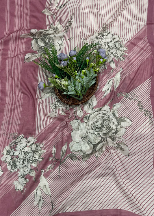 685A Cotton Dusty Wine Suit Fabric / CKC Cotton Bazaar