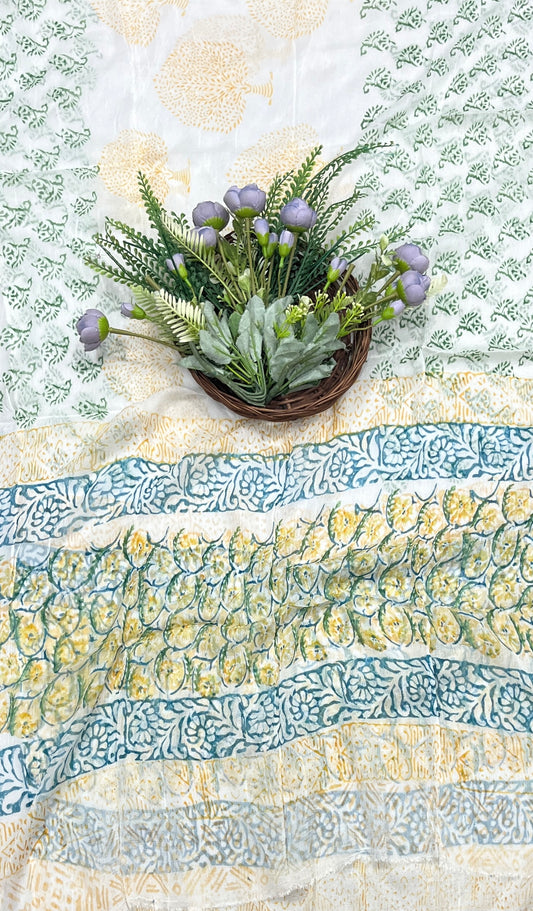 710A Cotton Yellow Suit Fabric / CKC Cotton Bazaar