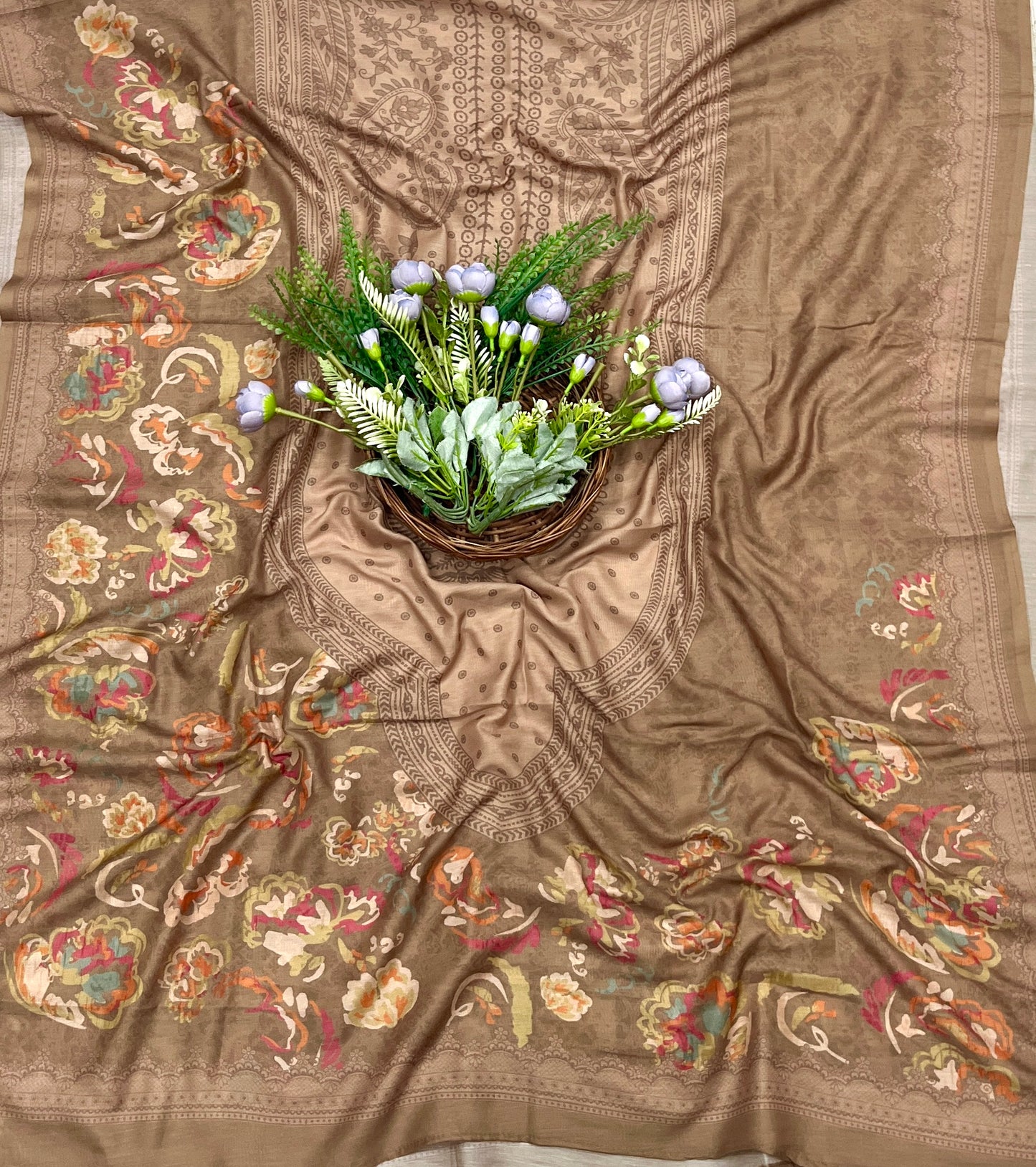 727A Cotton Brown Suit Fabric / CKC Cotton Bazaar
