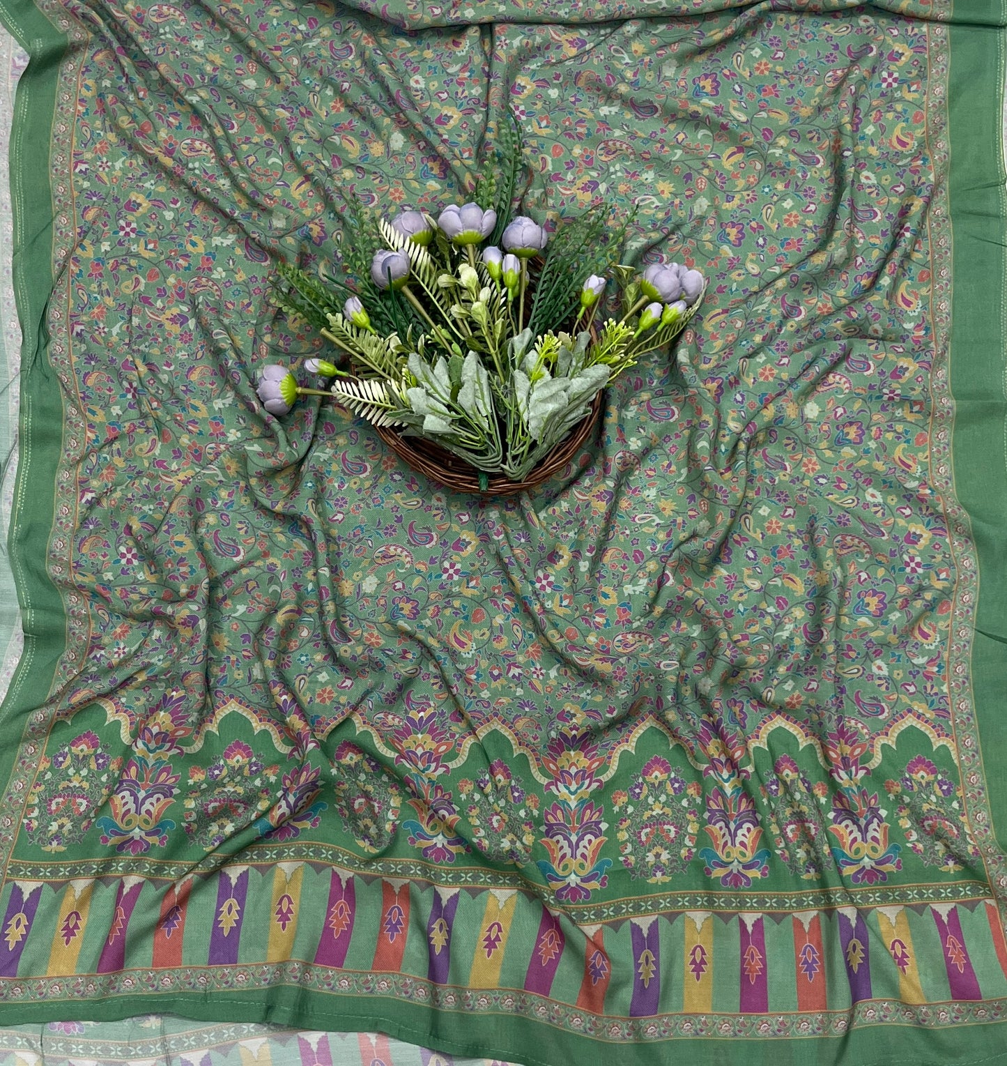 760A Cotton Sea Green Suit Fabric / CKC Cotton Bazaar