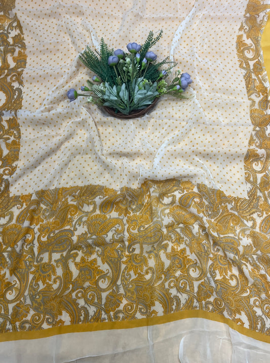 762A Crepe Yellow Suit Fabric / CKC Crepe Suits