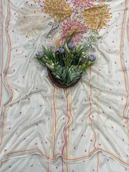 800A Cotton Cream Suit Fabric / CKC Cotton Bazaar