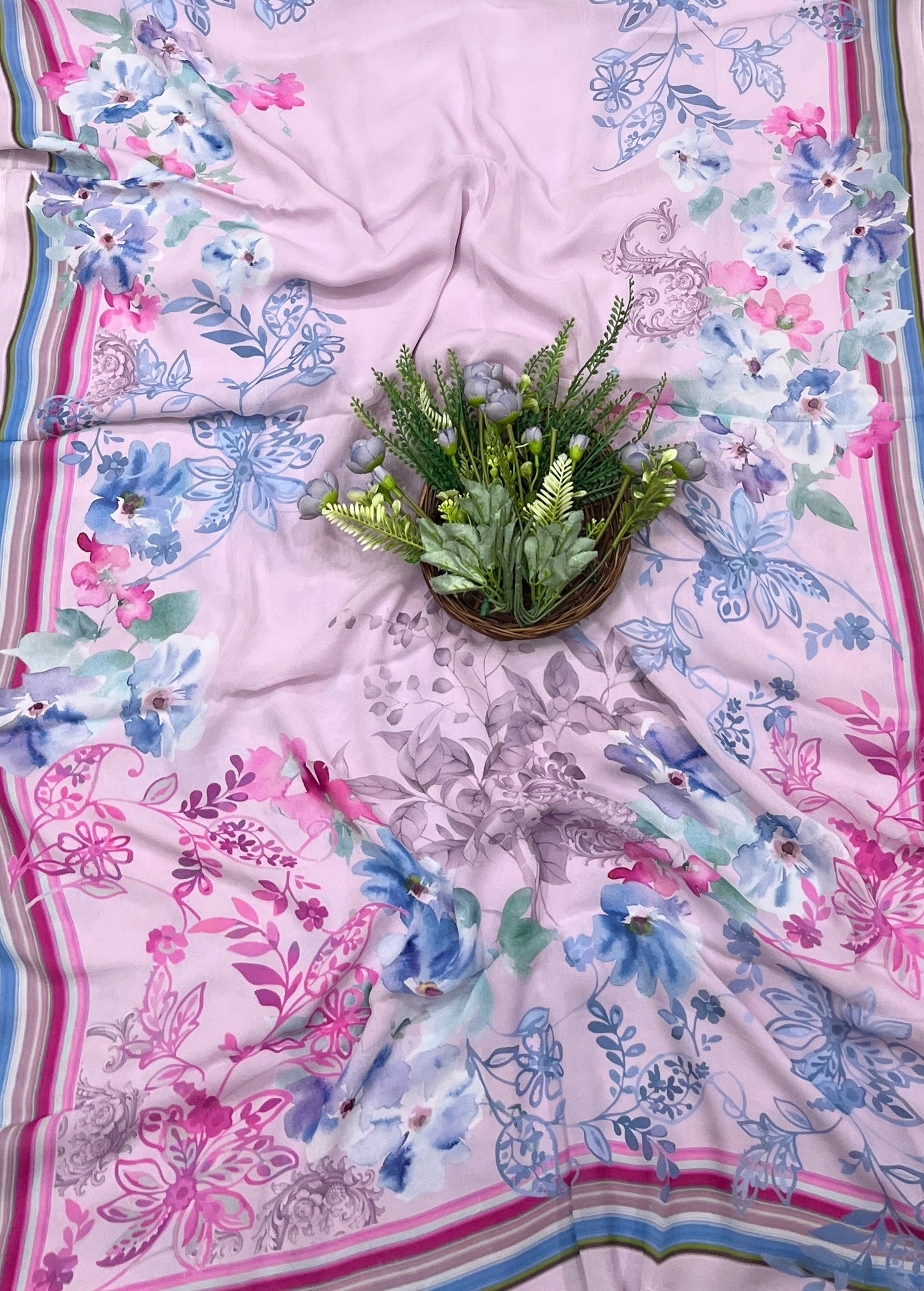 862A Georgette Pink Suit Fabric / CKC Georgette Suits