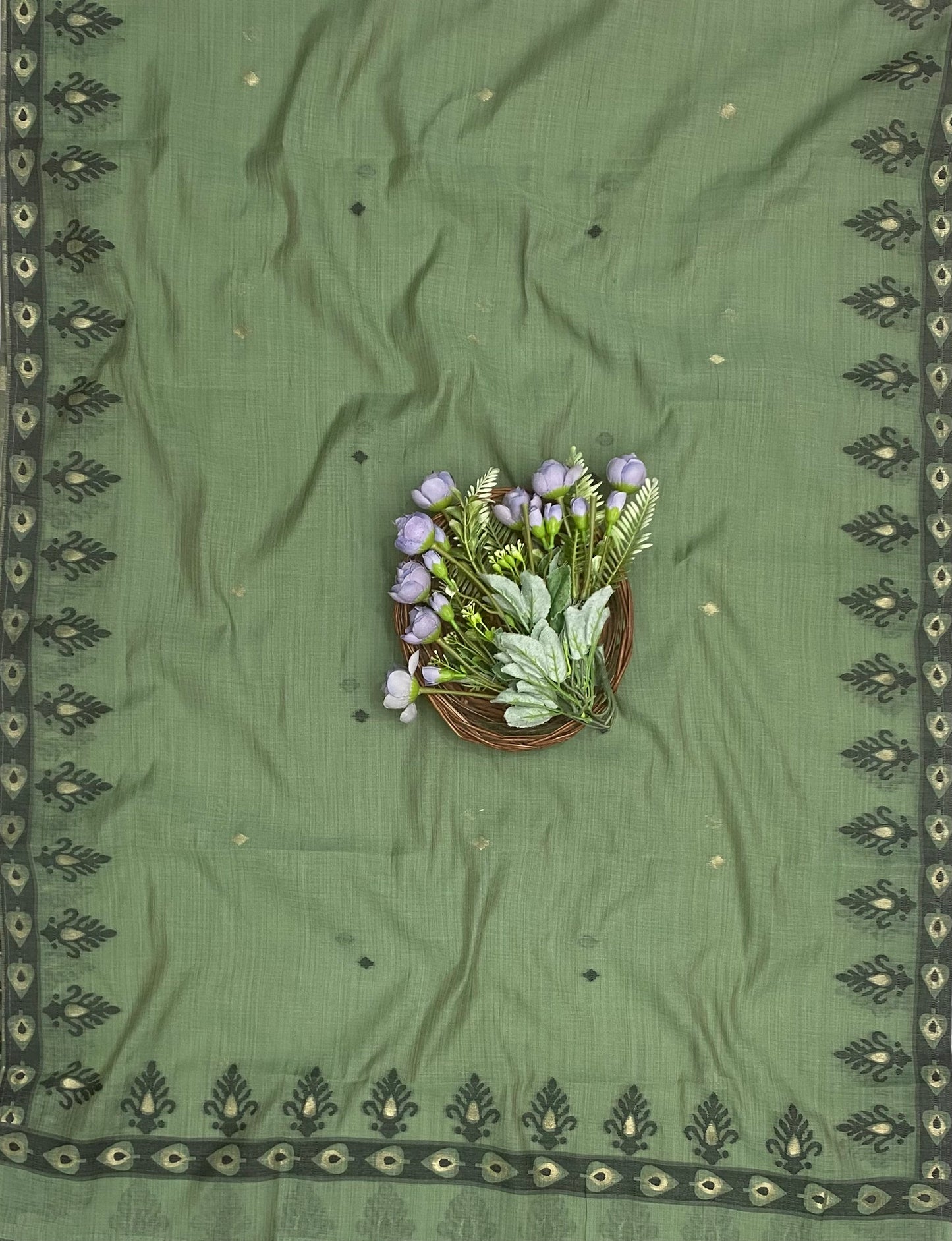 Jamdani Green Suit Fabric / CKC Jamdani Suits