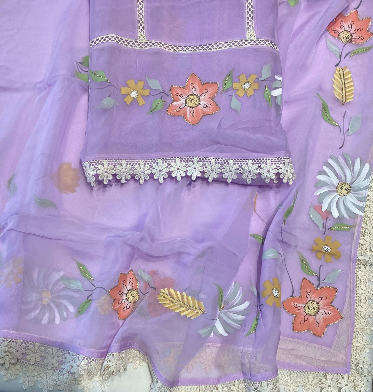 Organza Lilac Suit Fabric / Summer Bazaar PT 6