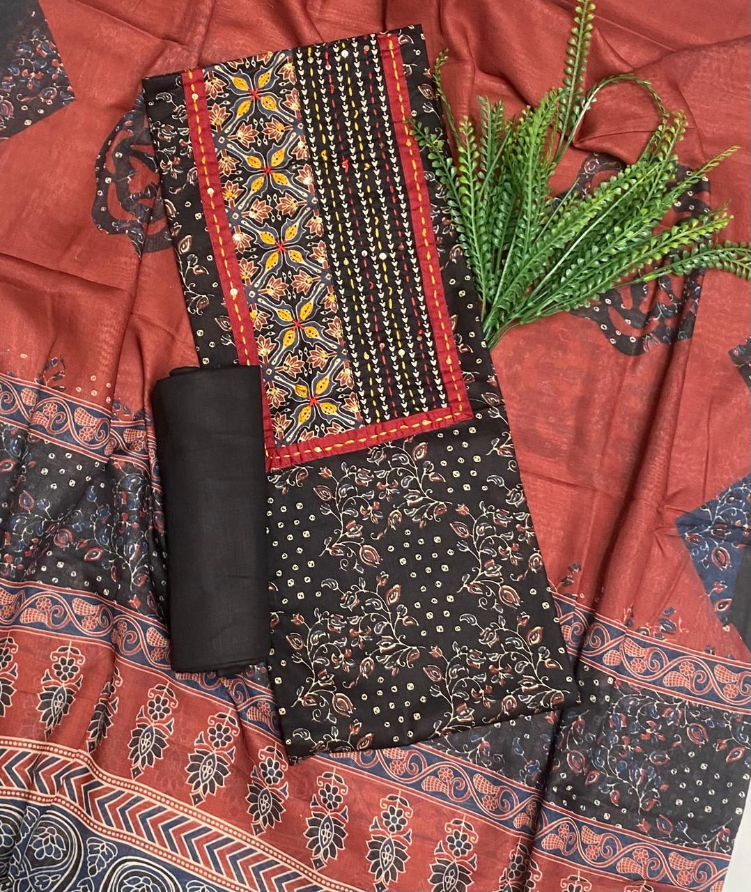 Cotton Black Suit Fabric / Sutti Suits Collection PT-3