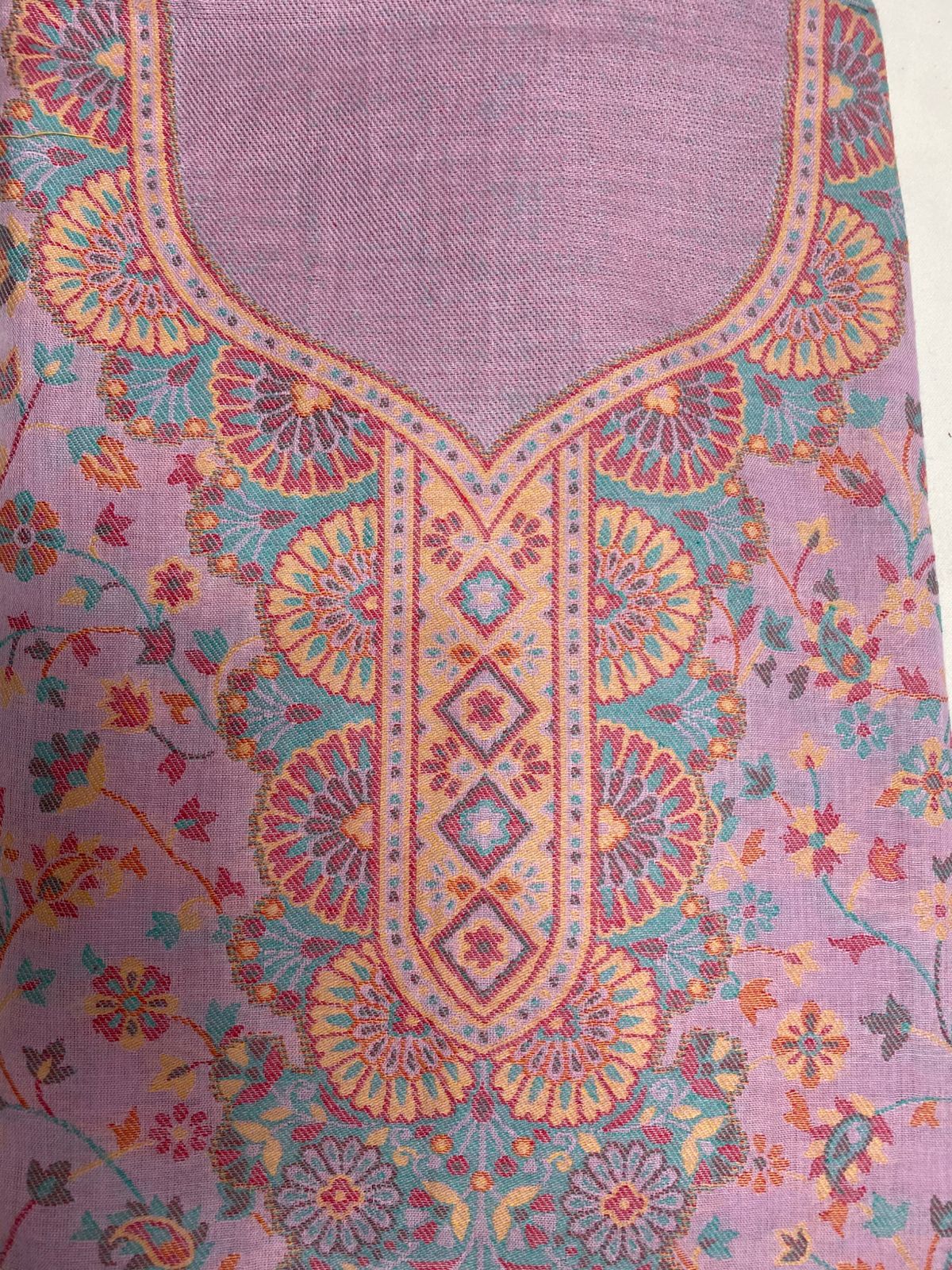 Cotton Lilac Suit Fabric / Cotton Kani