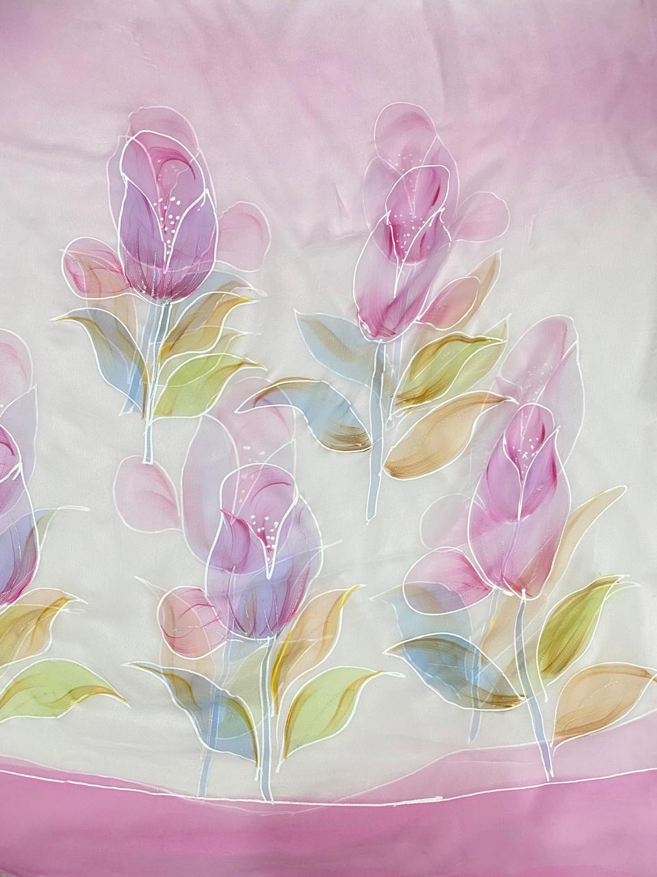 Georgette Pink Suit Fabric / Easy Breezy