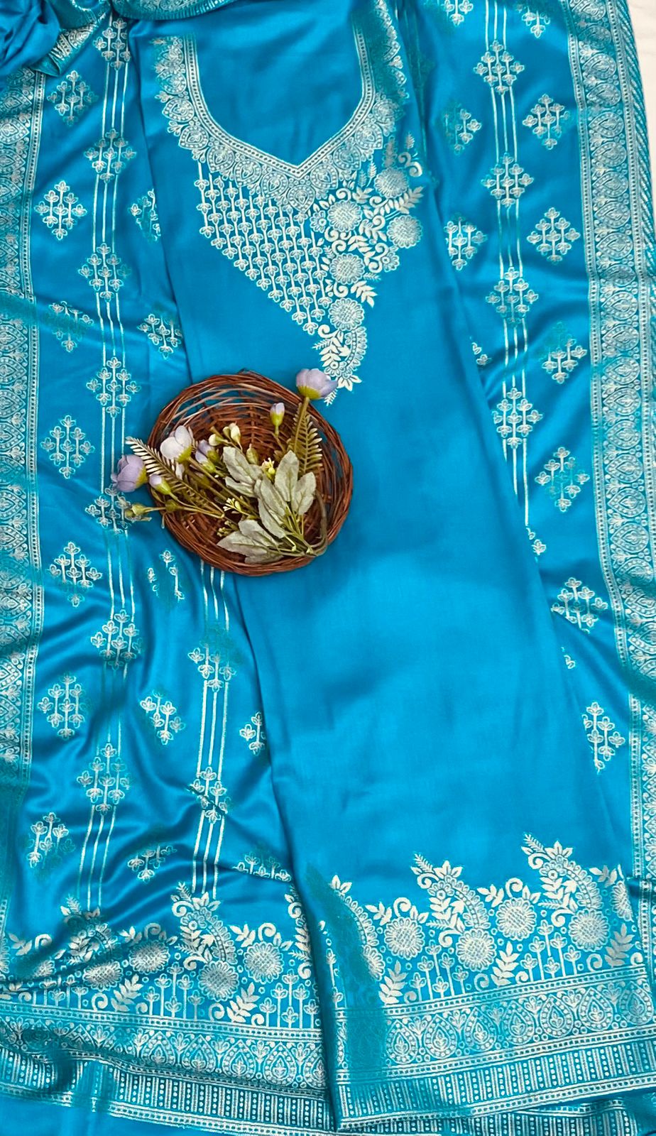 Pashmina Ferozi Suit Fabric/ Winter Suits