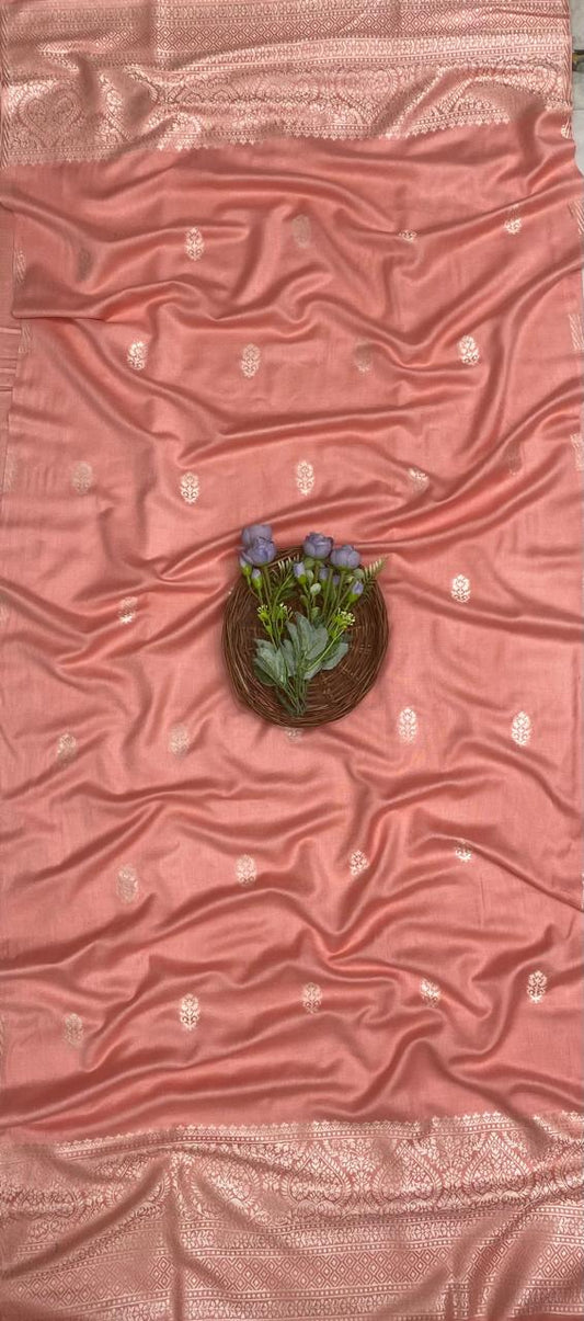 Pashmina Peach Suit Fabric/ CKC Winter Suits