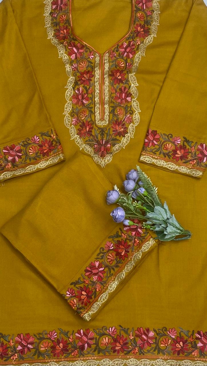 Pashmina Yellow Stitched Suit (2 pc Set) / CKC Stitched Suit