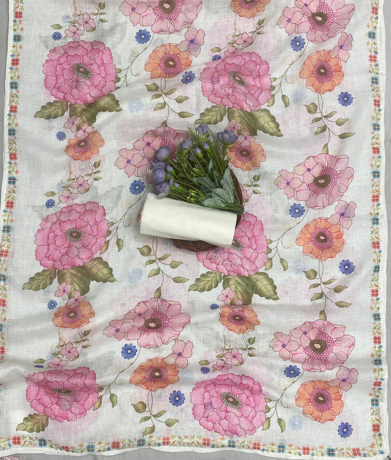 700A Linen Cream Suit Fabric/ CKC Mal Cotton