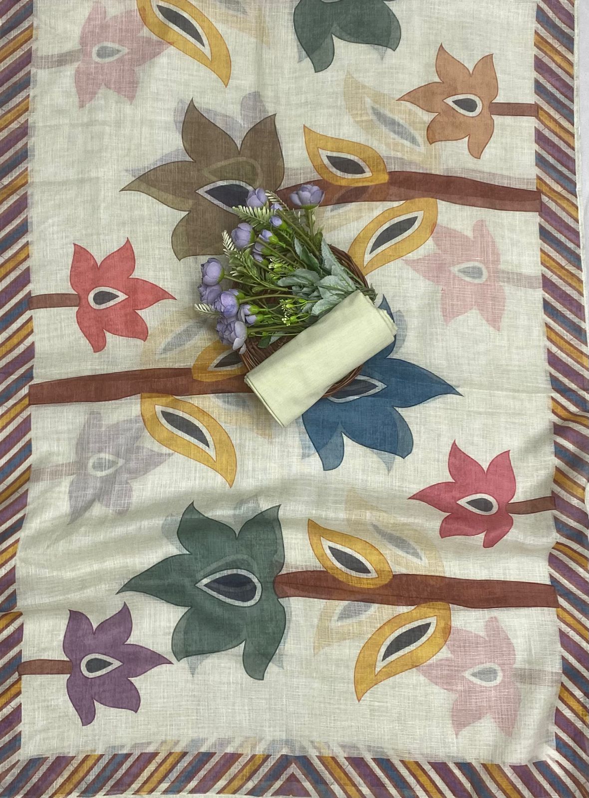 CKC 852 Linen Light Pista Green Suit Fabric/ CKC Mal Cotton
