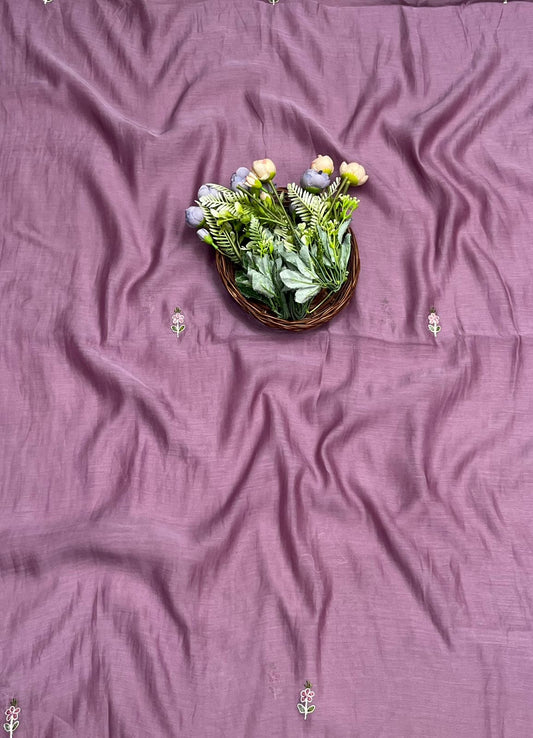 460A Mul Cotton Dusty Purple Suit Fabric/ CKC Mul Cotton