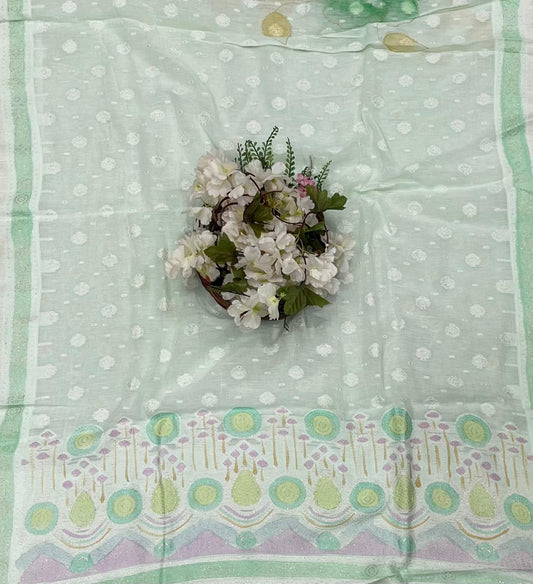 CKC 560 Mul Cotton Light Sea Green Suit Fabric/ CKC Mul Cotton