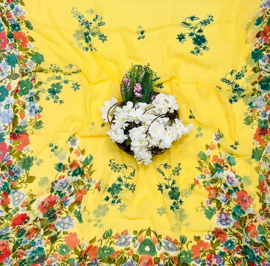 Ckc 724 Chiffon Lemon Suit Fabric / CKC Chiffon Suits