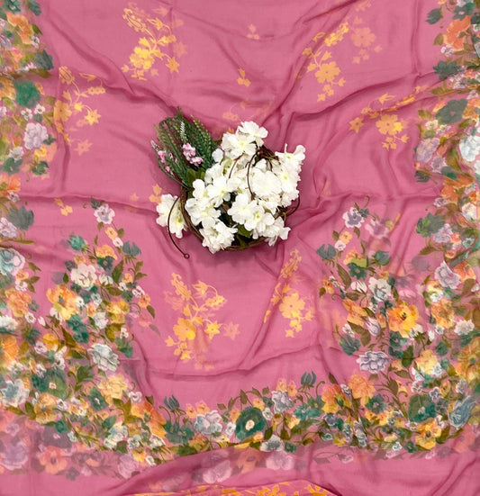 Ckc 729 Chiffon Pink Suit Fabric / CKC Chiffon Suits