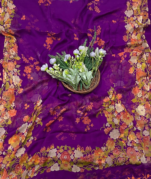 869A Crepe Purple Suit Fabric / CKC Crepe Suits