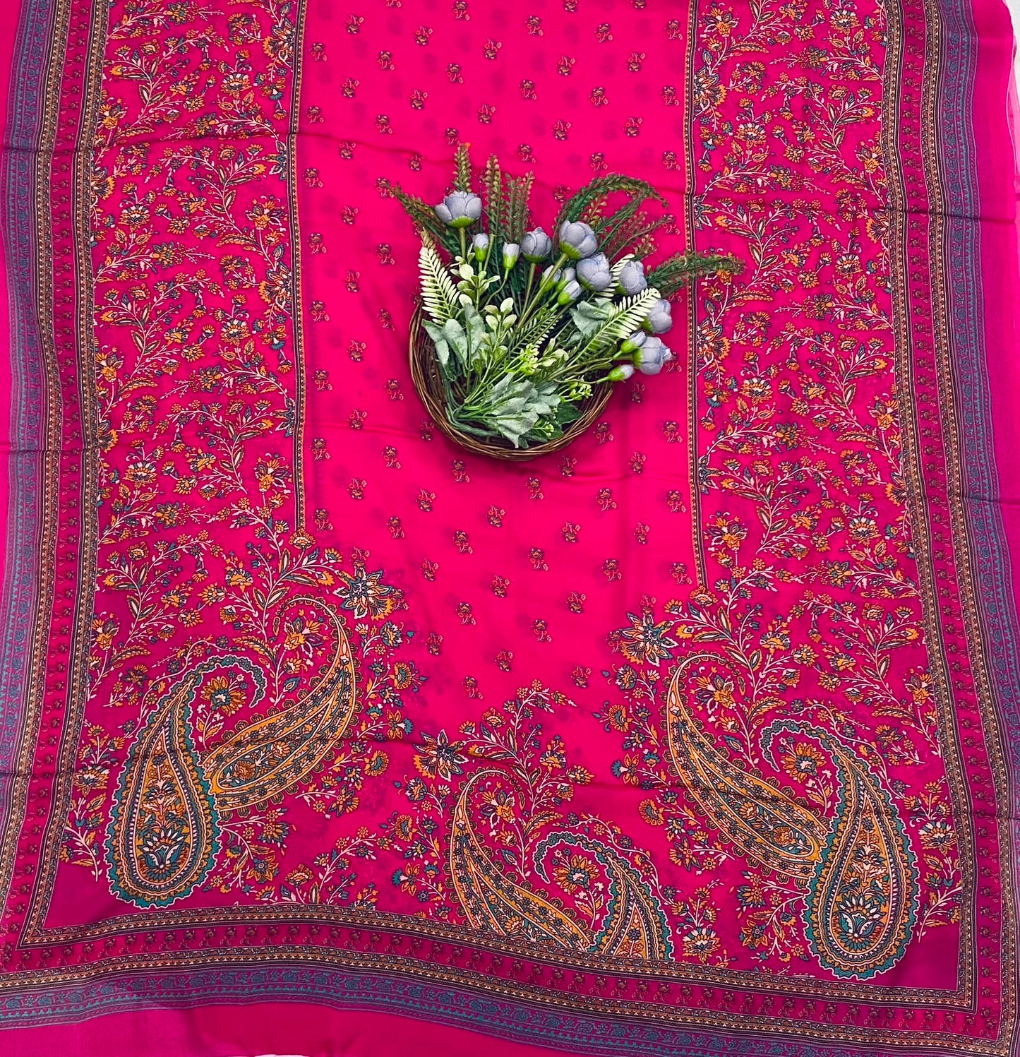 188C Crepe Hot Pink Suit Fabric / CKC Crepe Suits
