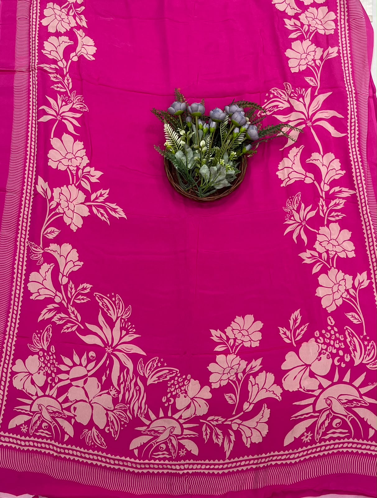 182C Crepe Dark Pink Suit Fabric / CKC Crepe Suits