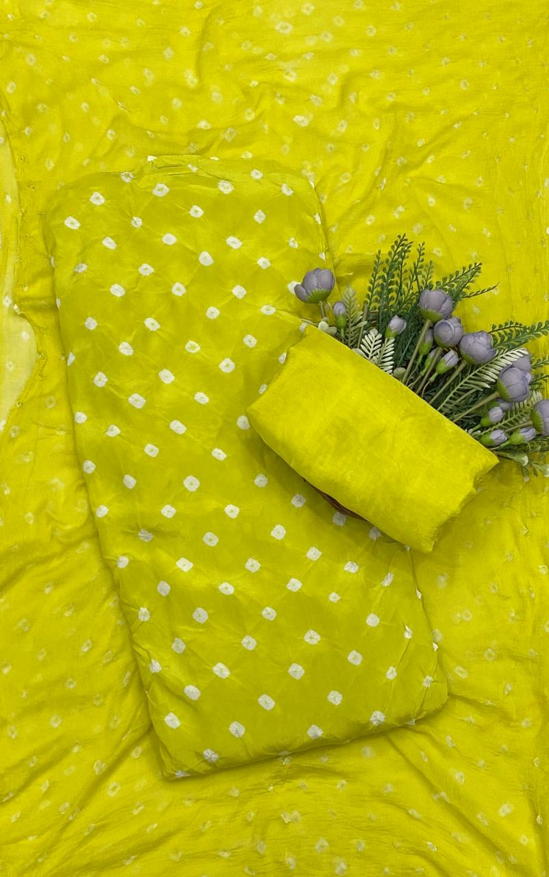 467C Jaipuri Crepe Green Suit Fabric / CKC Jaipuri Suits
