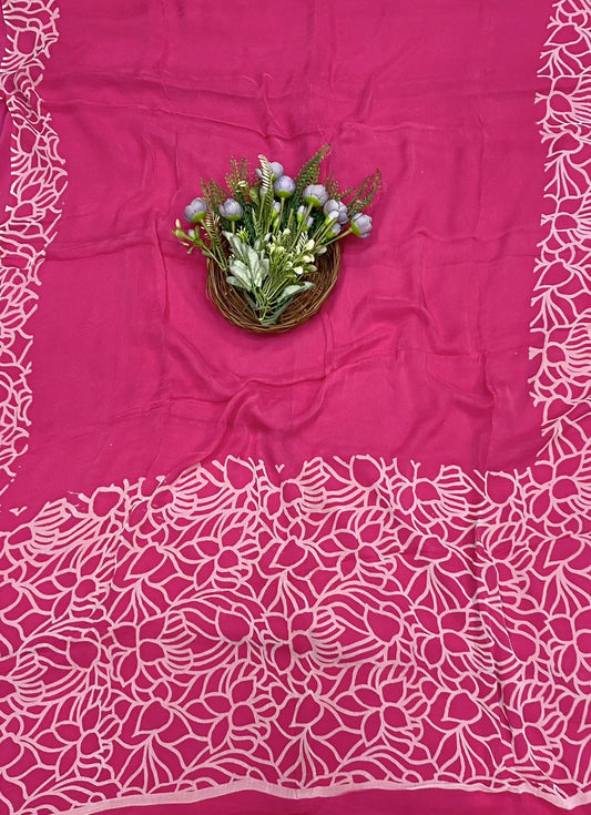 496C Crepe Pink Suit Fabric / CKC Crepe Suits