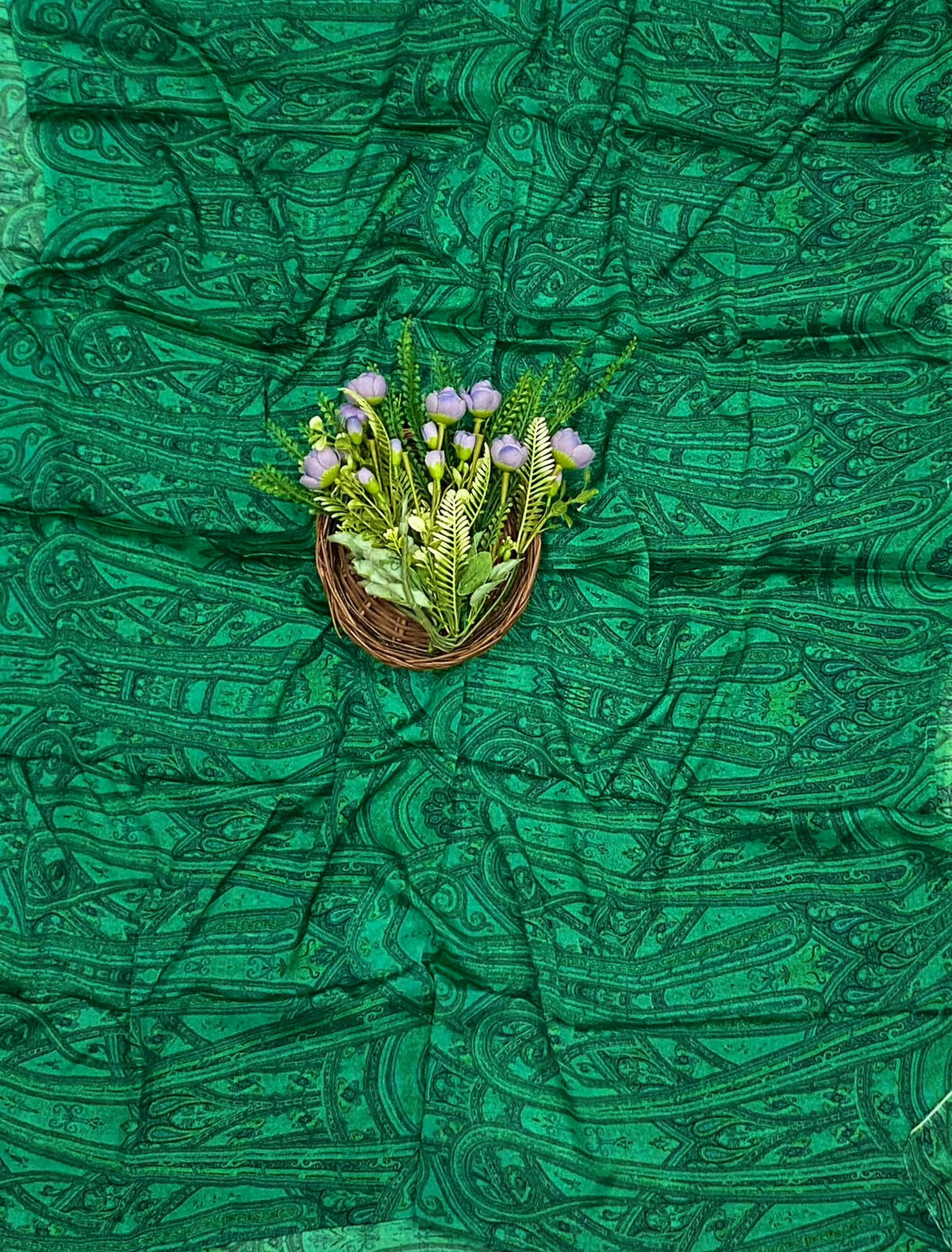 704C Crepe Green Suit Fabric / CKC Crepe Suits