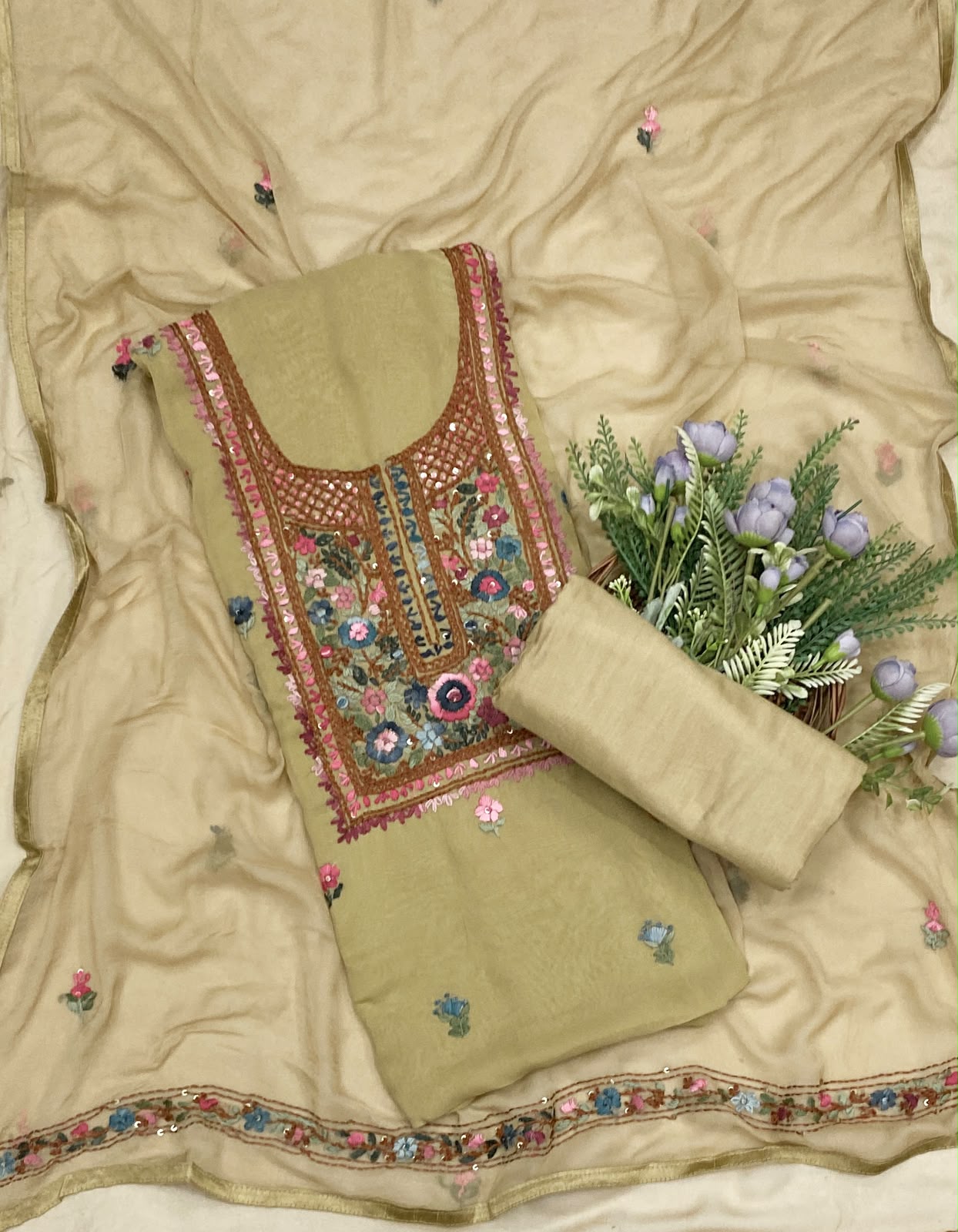 763C Georgette Skin Suit Fabric / CKC Georgette Suits