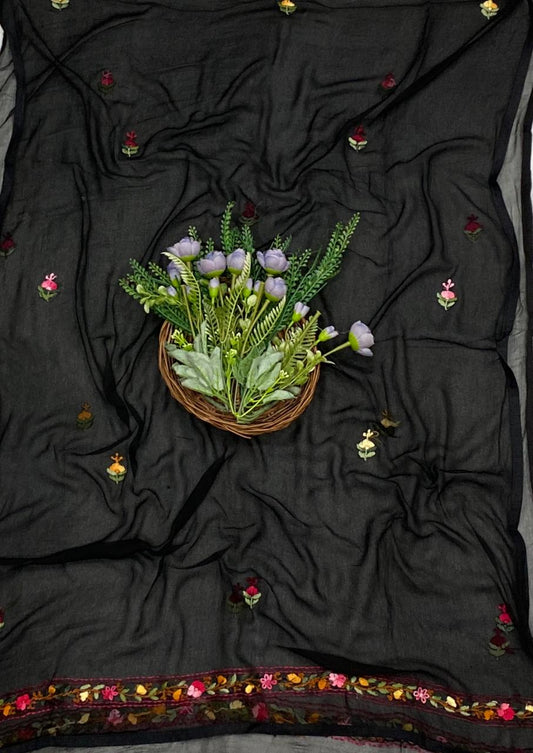 760C Georgette Black Suit Fabric / CKC Georgette Suits