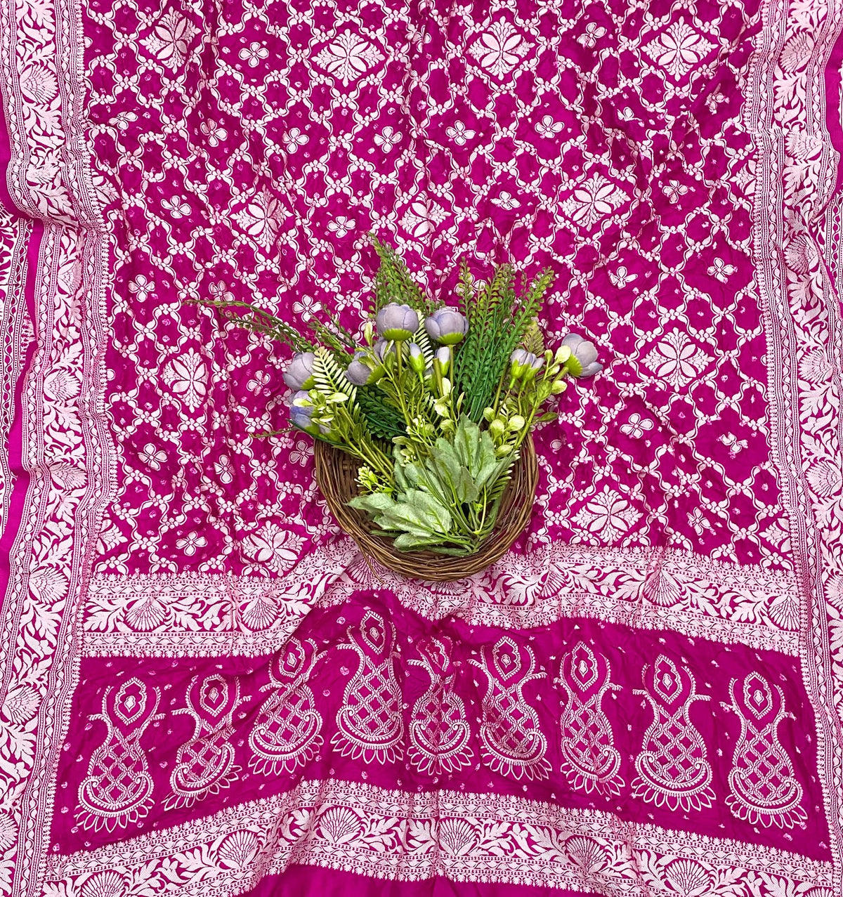959C Malai Silk Hot Pink Suit Fabric / CKC Jaipuri Suits