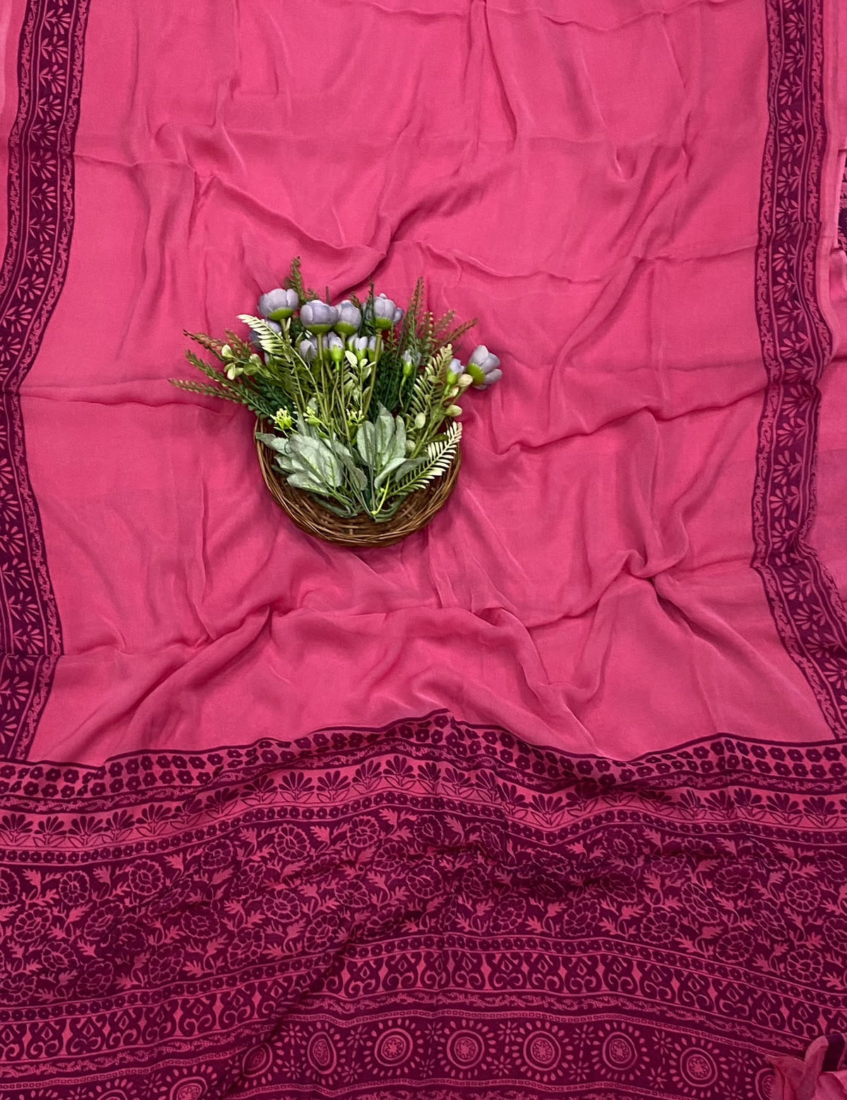 34D Crepe Pink Suit Fabric / CKC Crepe Suits