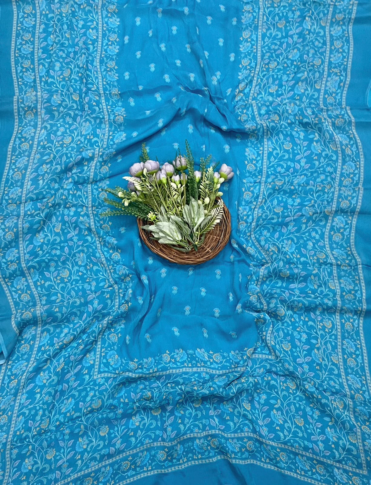 41D Crepe Blue Suit Fabric / CKC Crepe Suits
