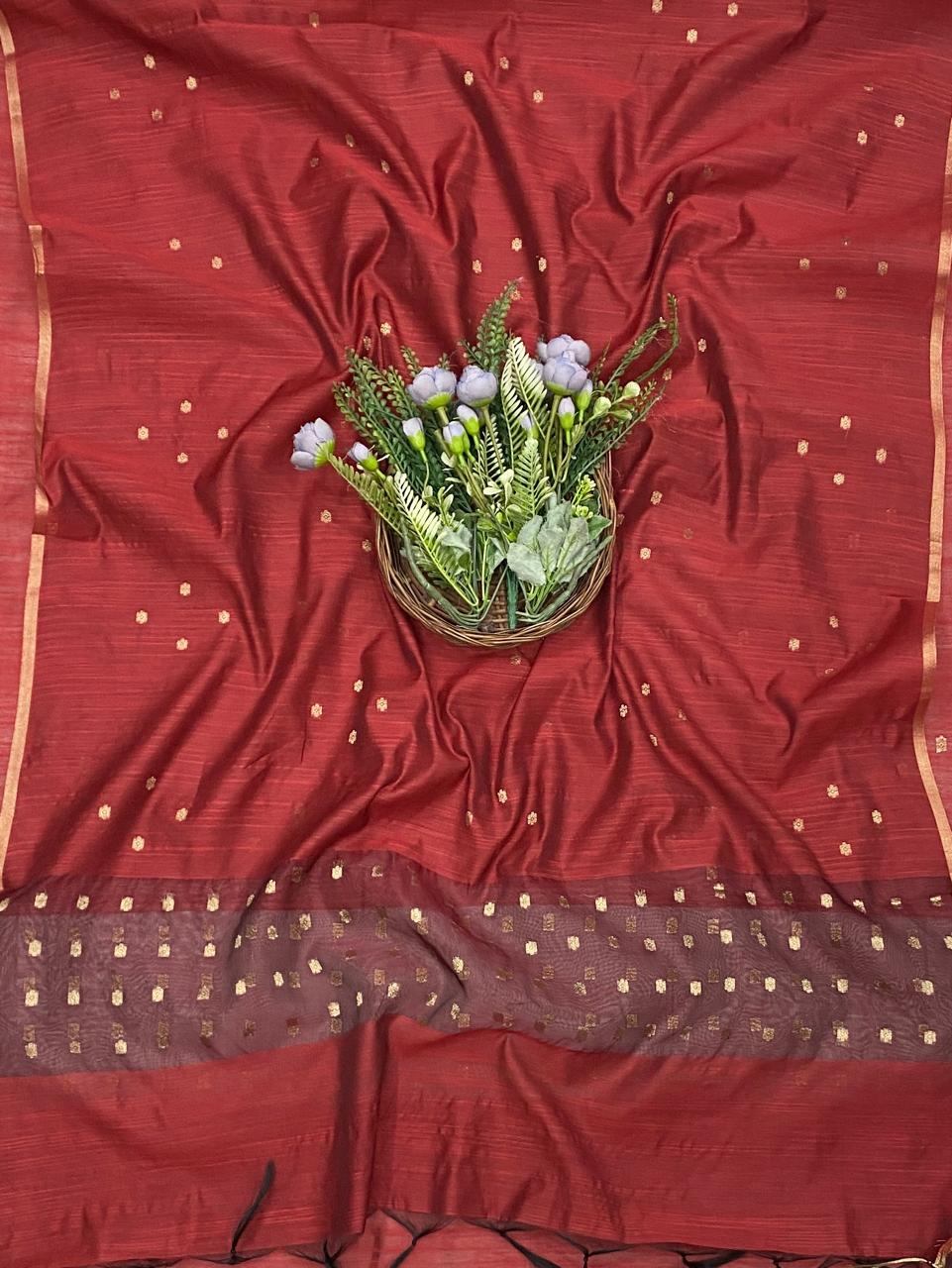 73D Jamdani Mustard Suit Fabric / CKC Jamdani Suits