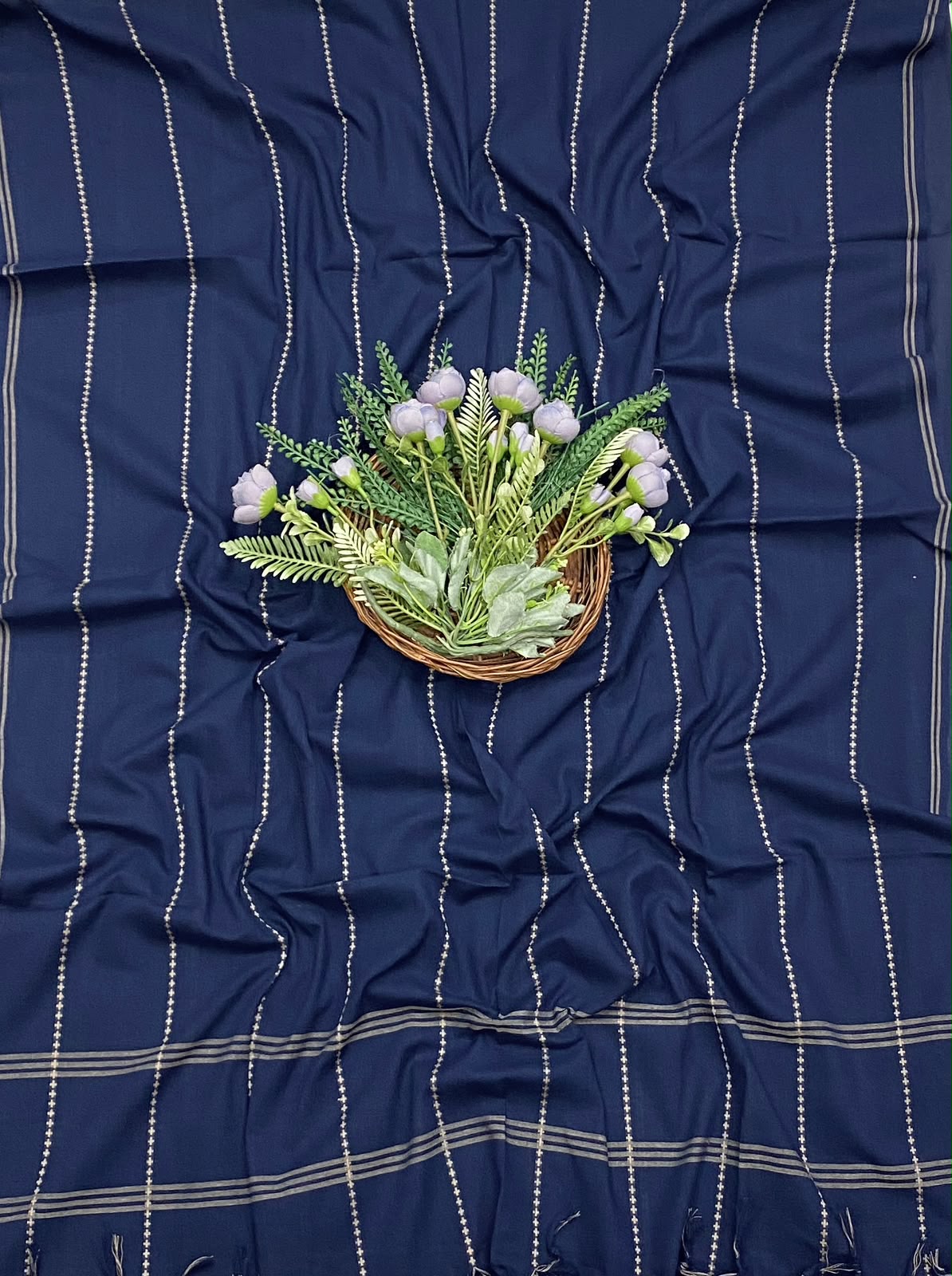360D Cotton Navy Blue suit Fabric / CKC Cotton Bazaar