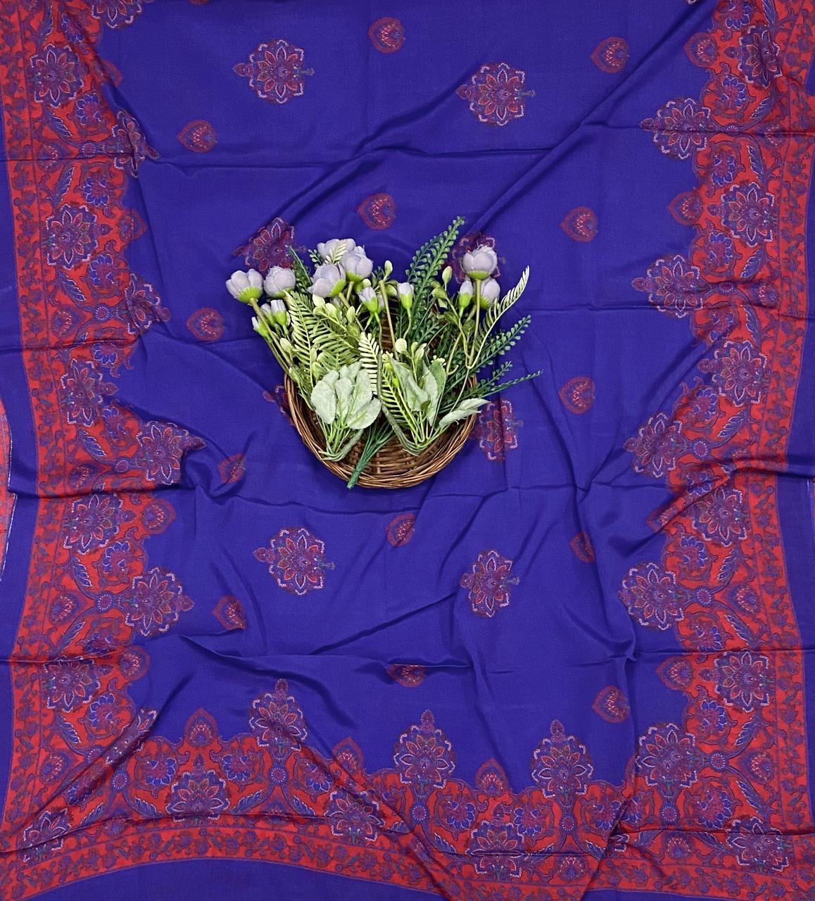 280D Crepe Blue Suit Fabric / CKC Crepe Suits