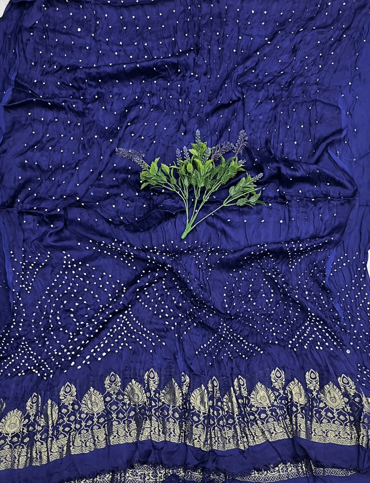 306D Pure Gajji Silk Dark Blue Suit Fabric / CKC Jaipuri Suits