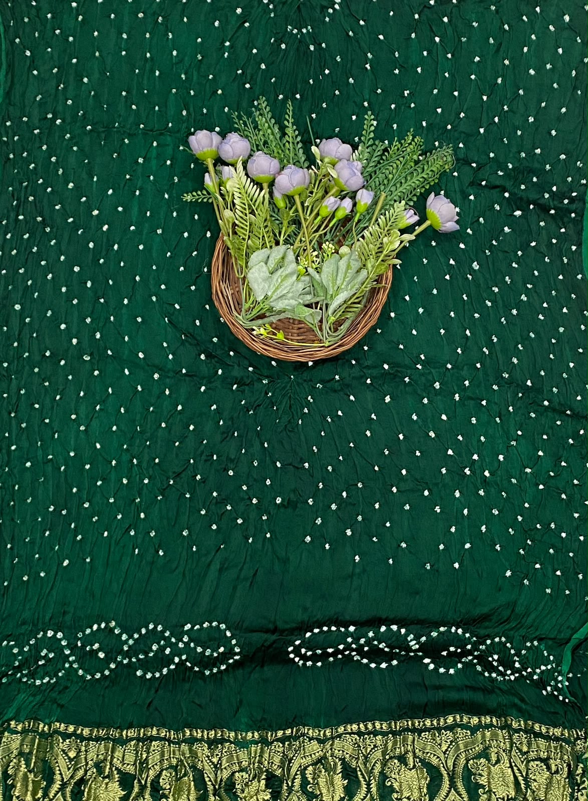 501D Pure Modal Dark Green Suit Fabric / CKC Jaipuri Suits