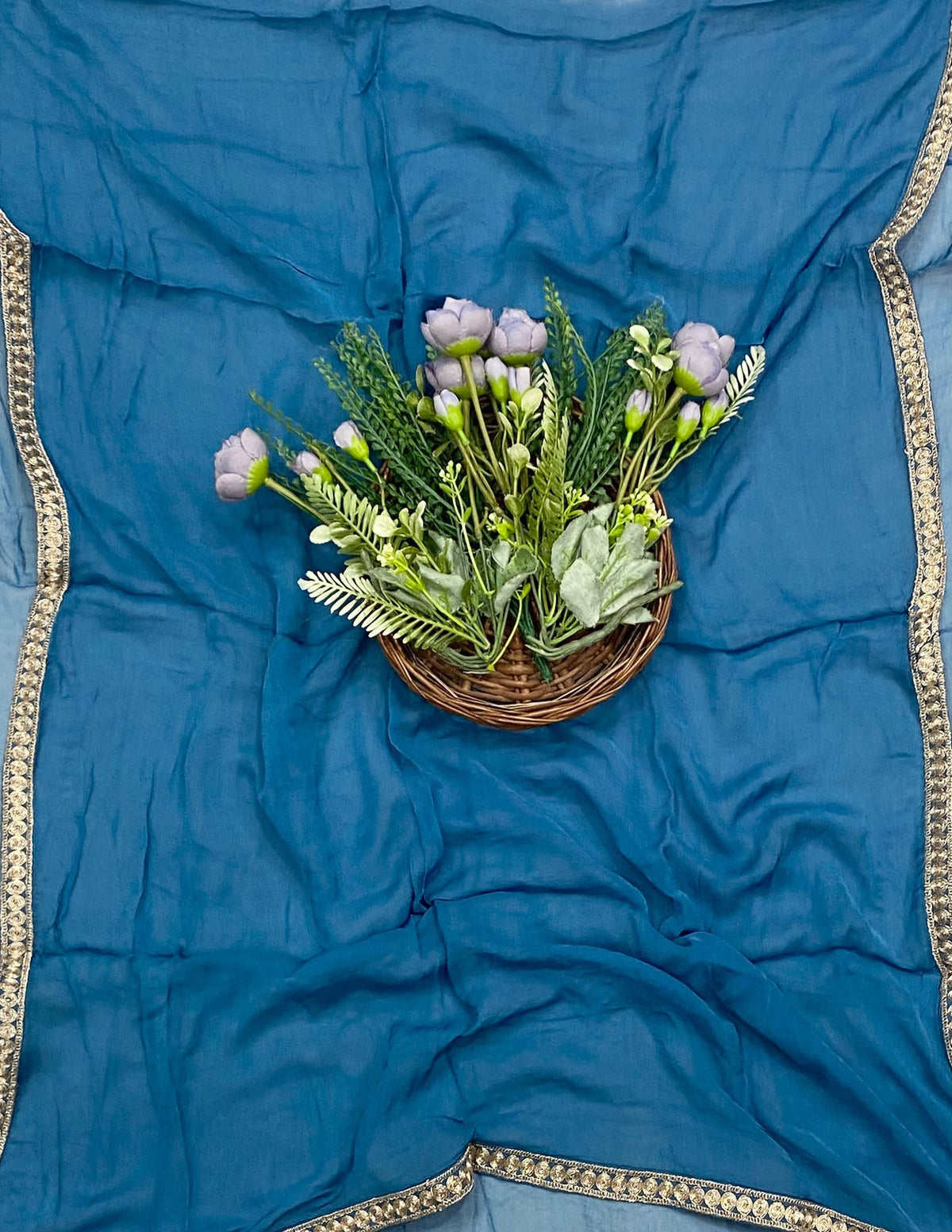 599D Pashmina Blue Suit Fabric/ CKC Winter Suits