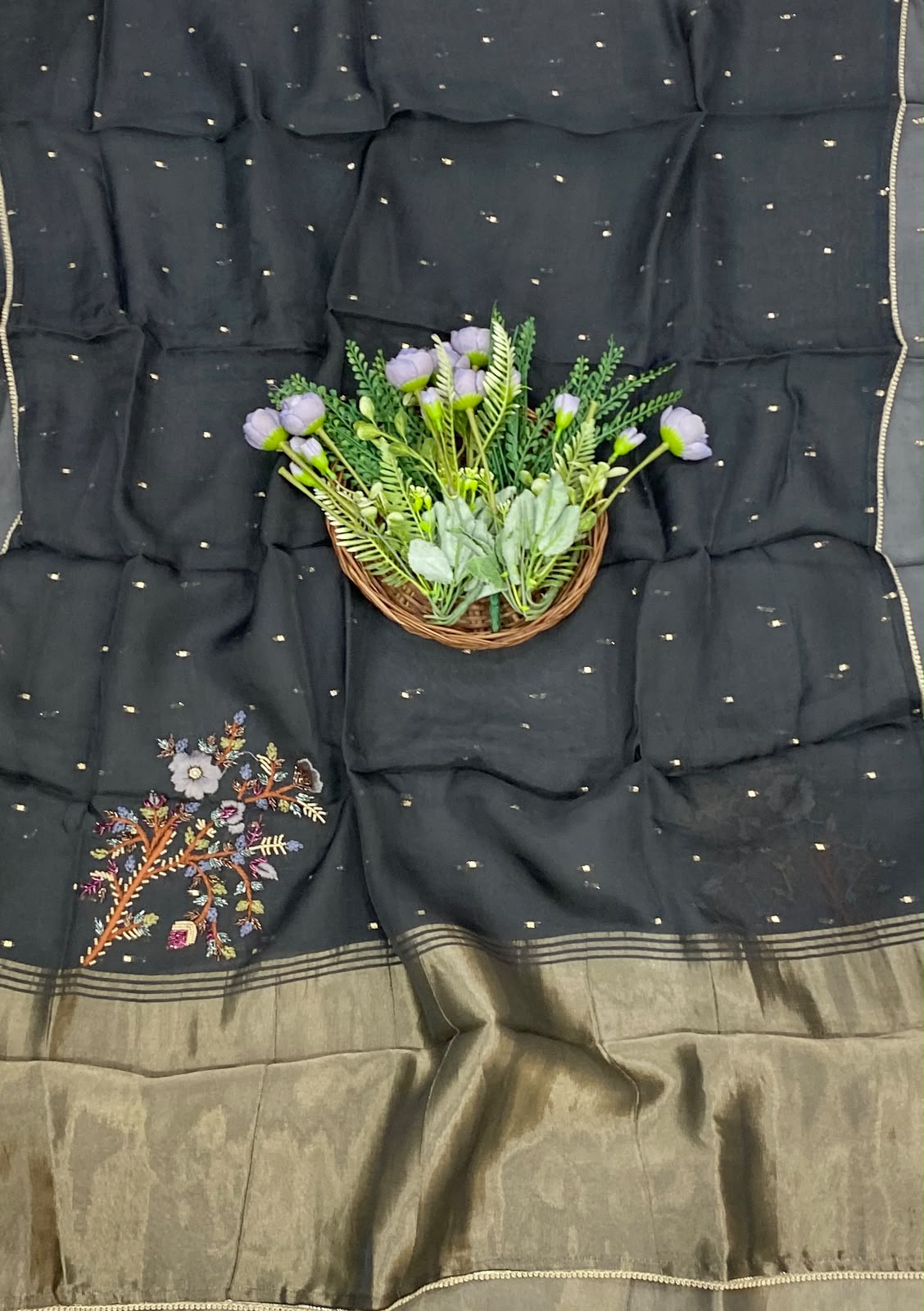 850D Slub Crepe Black Suit Fabric / CKC Partywear Collection