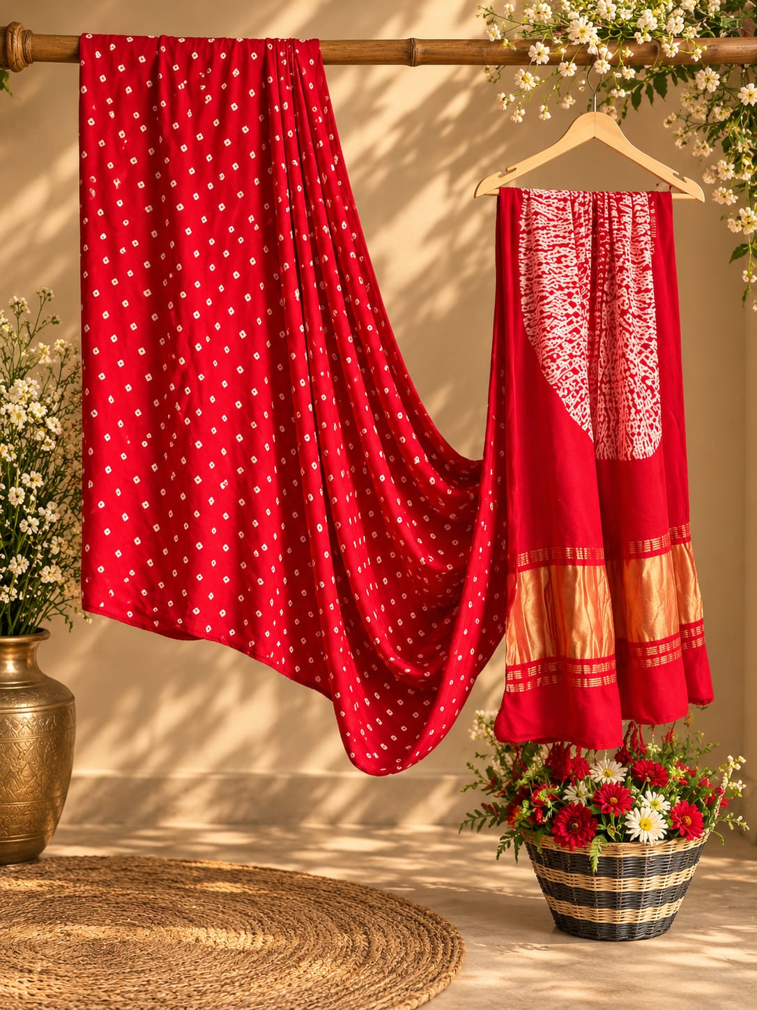 36E Modal Silk Red Saree / CKC Sarees
