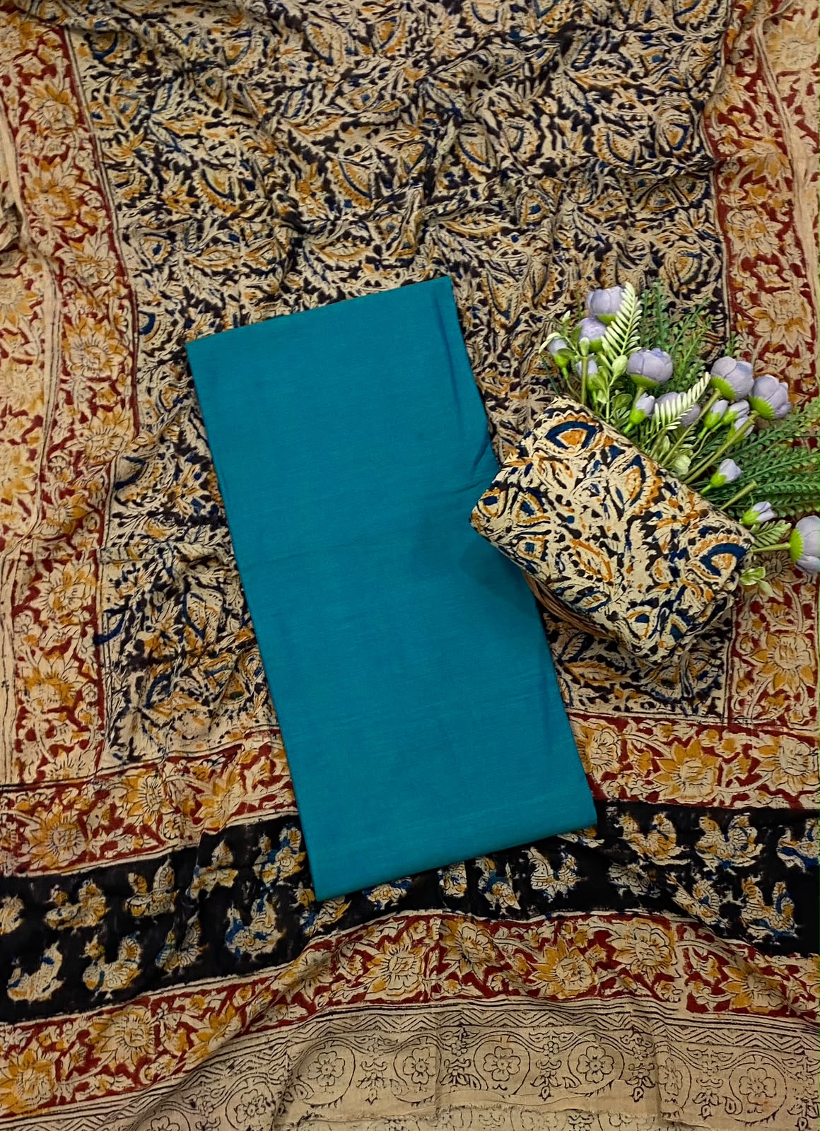45E Cotton Blue Suit Fabric / CKC Cotton Bazaar