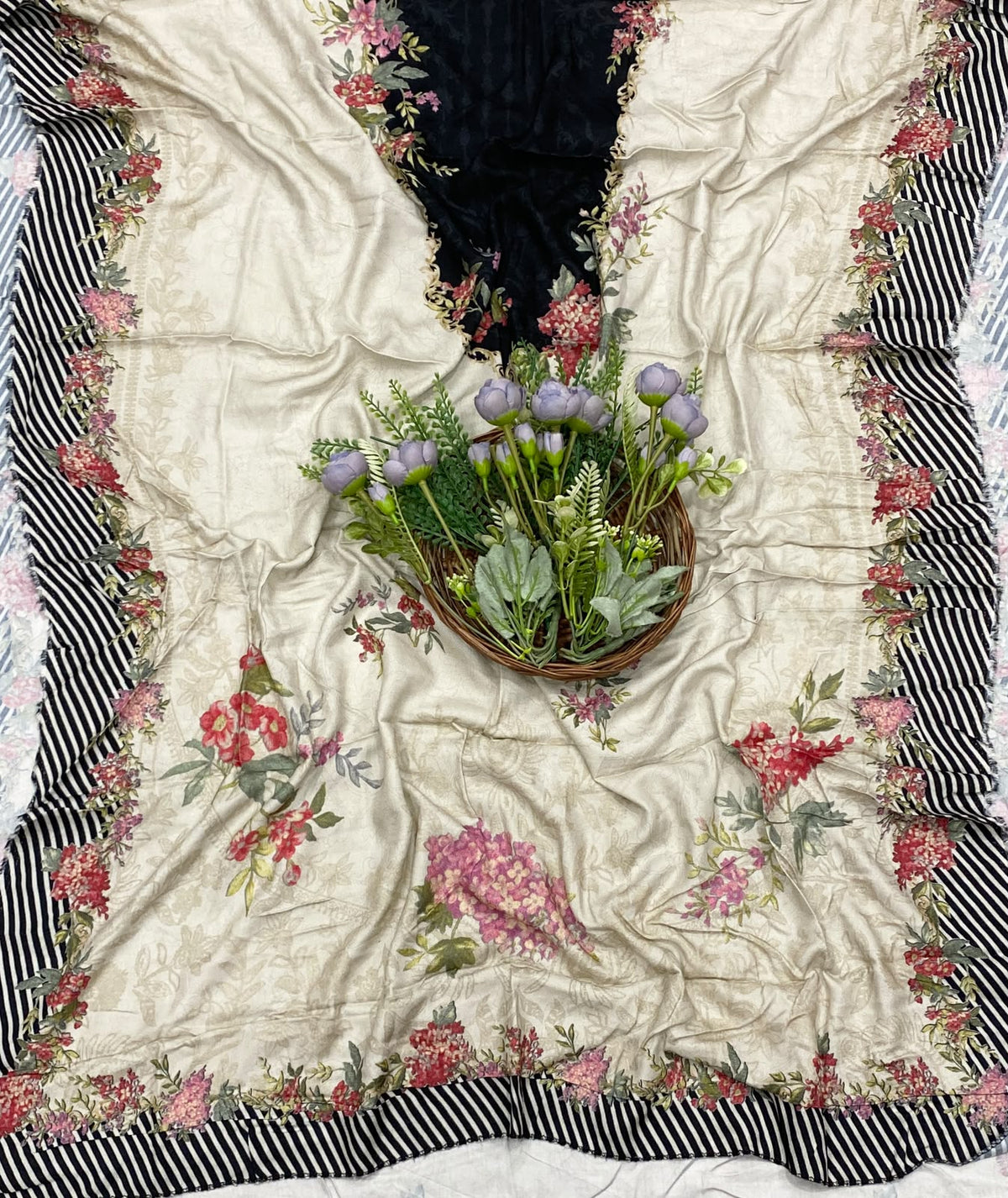 87E Pashmina Off White Suit Fabric / CKC Winter Suits