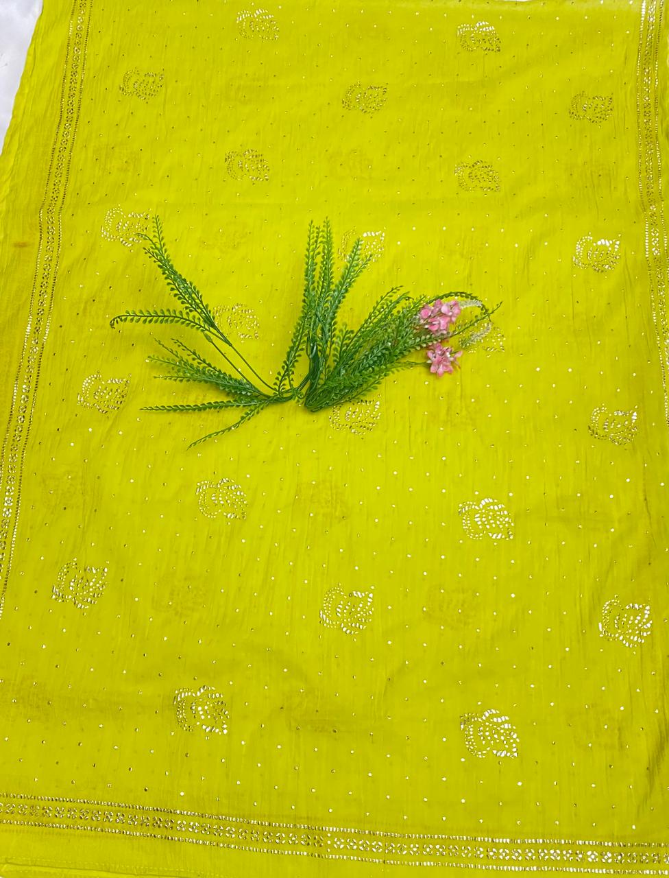 Mal Cotton Parrot Green Suit Fabric / Mal Cotton