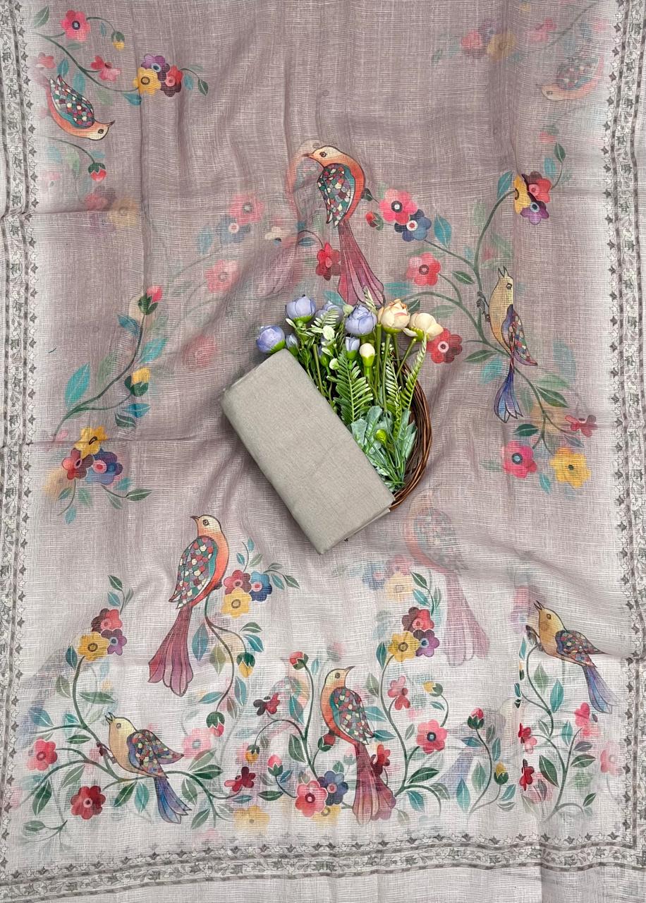 CKC 853 Kotta Doria Light Lilac Suit Fabric/ CKC Mal Cotton