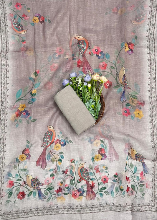 CKC 853 Kotta Doria Light Lilac Suit Fabric/ CKC Mal Cotton