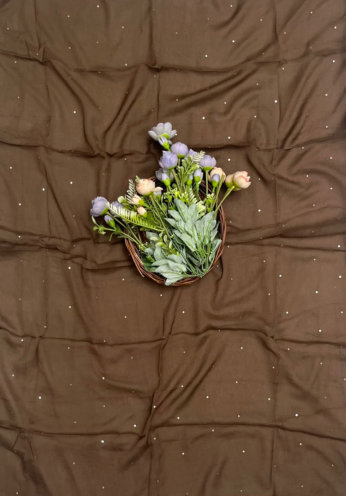 CKC 589 Georgette Brown Suit Fabric / CKC Georgette Suits