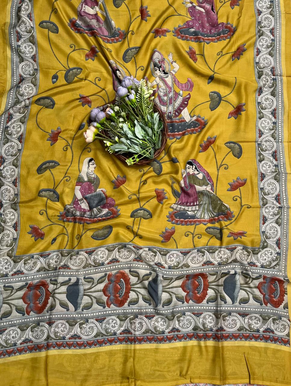 मलमल लिनन बकाइन सूट कपड़ा /