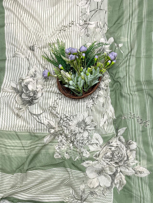 684A Cotton Green Suit Fabric / CKC Cotton Bazaar