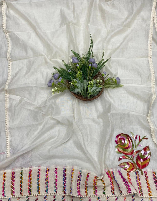 97B Mul Cream Color Suit Fabric / CKC Mul Cotton